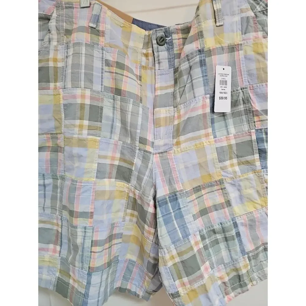 LL Bean Favorite Fit Lakewashed Chino Bermuda Shorts  Size 18W New - Picture 2 of 6